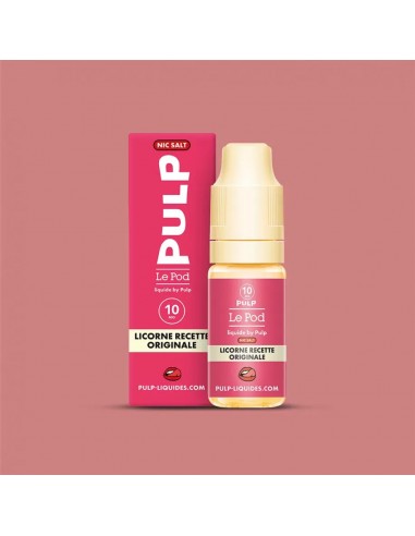 E-liquide 10mL, Licorne Recette Originale - Le Pod by PULP, sel de nicotine