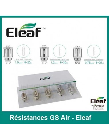 Résistance GS Air Eleaf - lot de 5